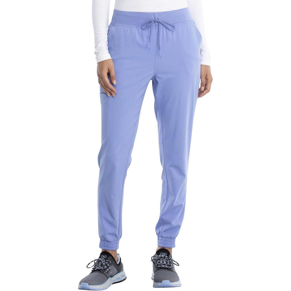 imageCherokee Euphoria Women Scrubs Pant Mid Rise Jogger CK260ACiel Blue