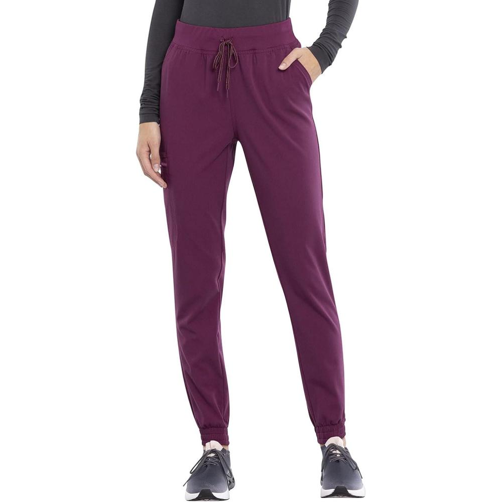 imageCherokee Euphoria Women Scrubs Pant Mid Rise Jogger CK260AWine