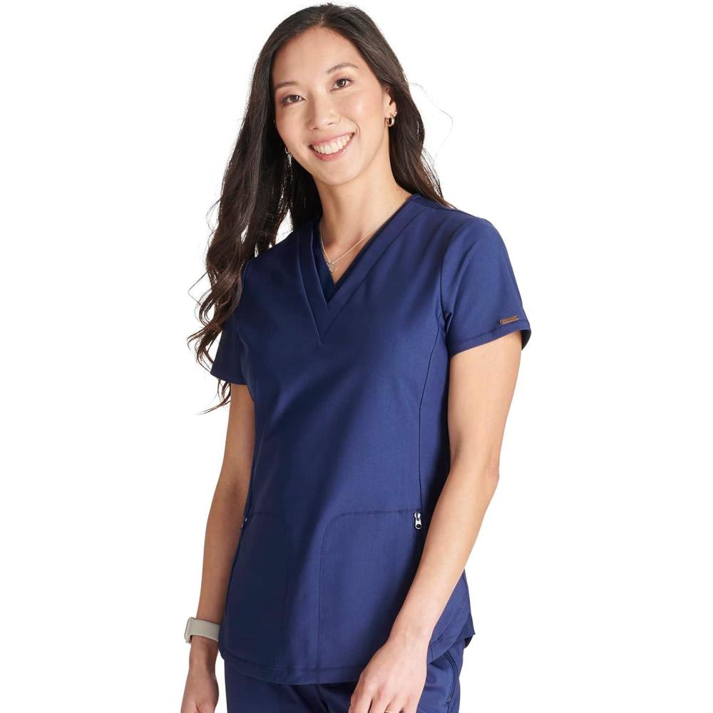 imageCherokee Form Women Scrubs Top V Neck CK843Navy
