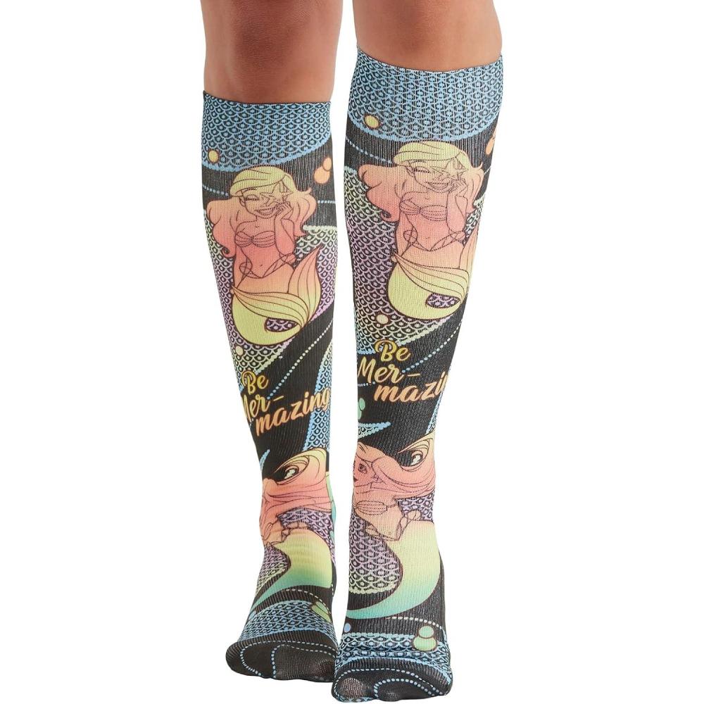 imageCherokee Knee High Compression Socks 815 mmHg Lightweight Printed Support Stockings 1 Pair COMFORTSUPPORTAmazing Ariel