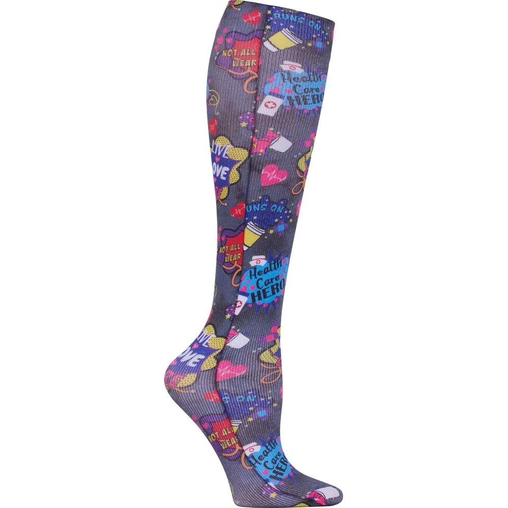imageCherokee Knee High Compression Socks 815 mmHg Lightweight Printed Support Stockings 1 Pair COMFORTSUPPORTHealthcare Heroes