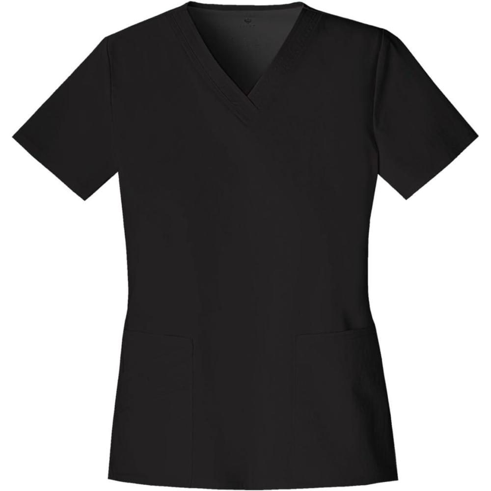 imageCherokee Luxe Women Scrubs Top VNeck 1845Black
