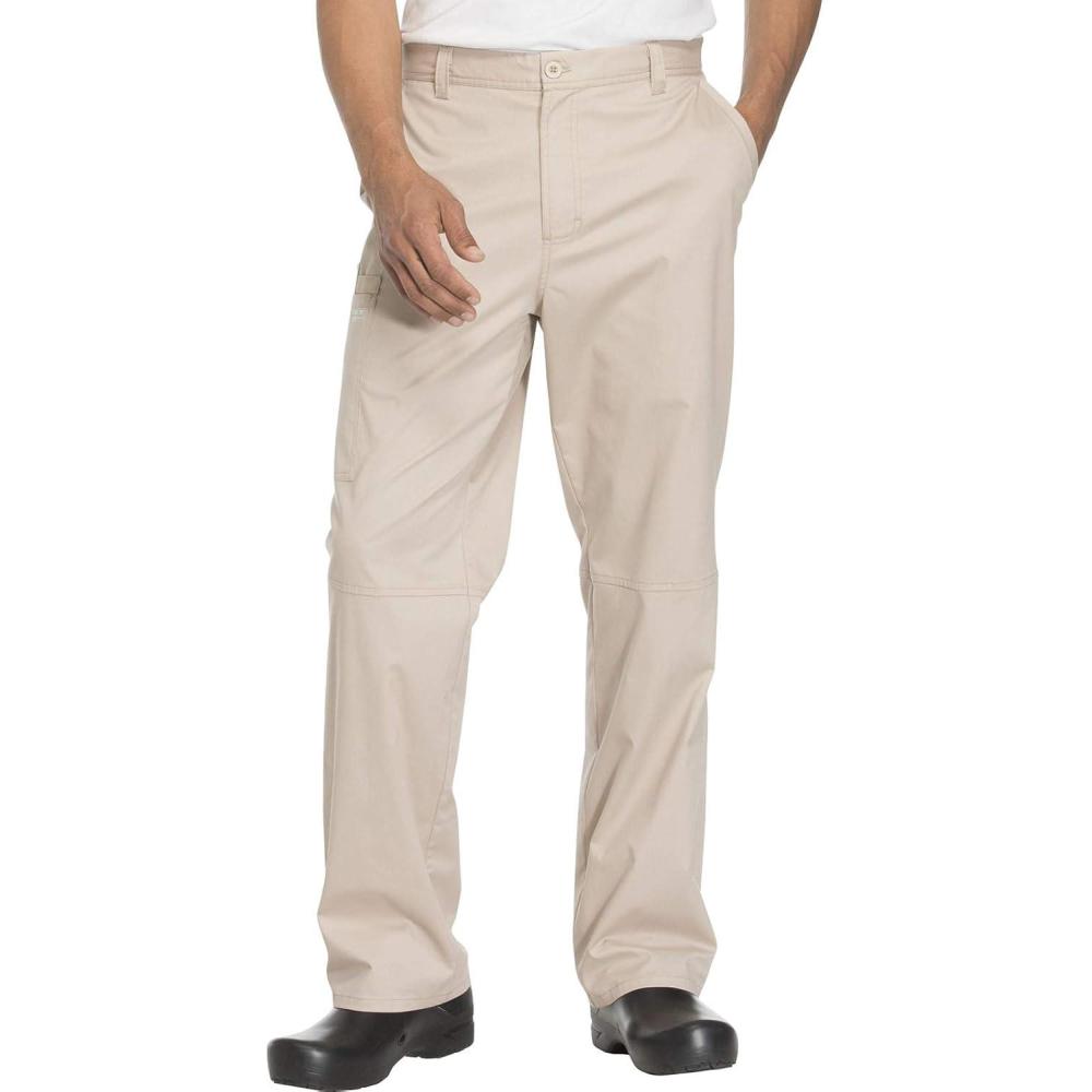 imageCherokee Men Scrubs Pant Workwear Core Stretch Fly Front WW200Khaki