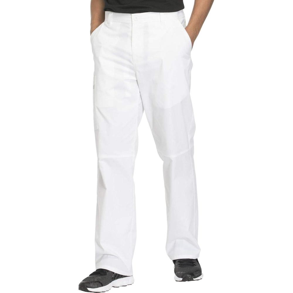 imageCherokee Men Scrubs Pant Workwear Core Stretch Fly Front WW200White