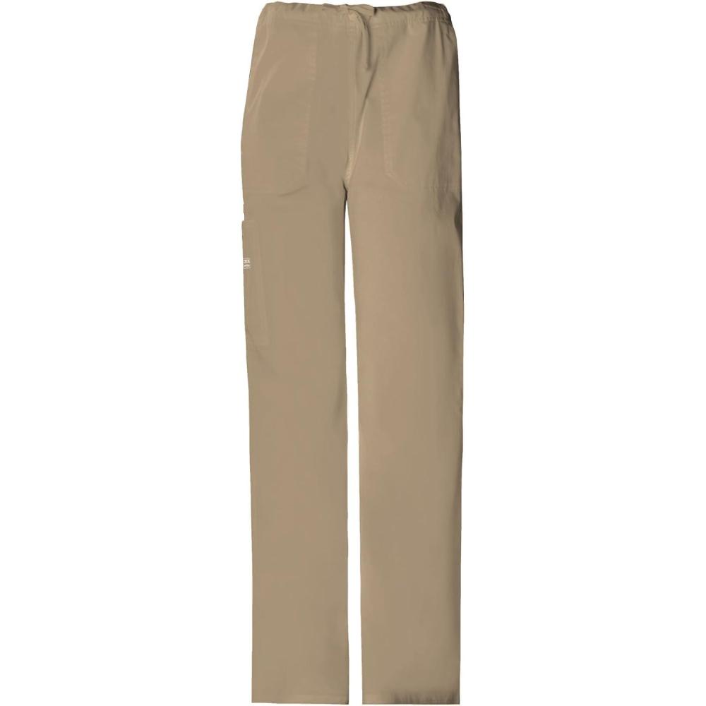 imageCherokee Men amp Women Scrubs Pant Workwear Core Stretch Drawstring Cargo 4043Dark Khaki