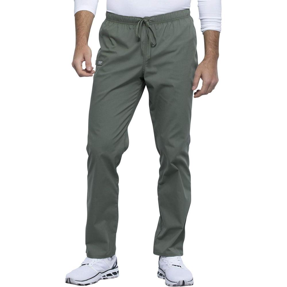 imageCherokee Men amp Women Scrubs Pant Workwear Professionals Pocketless Drawstring WW125Olive