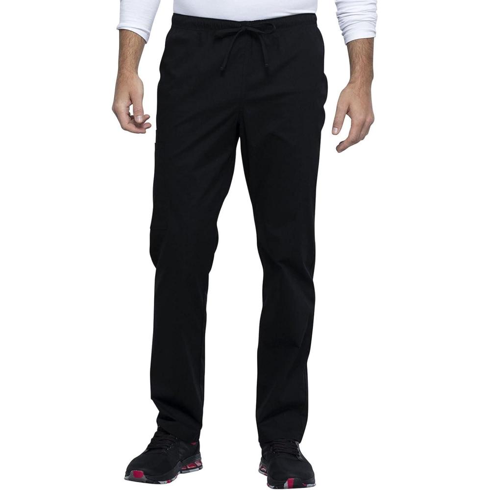imageCherokee Men amp Women Scrubs Pant Workwear Professionals Straight Leg Drawstring WW030Black