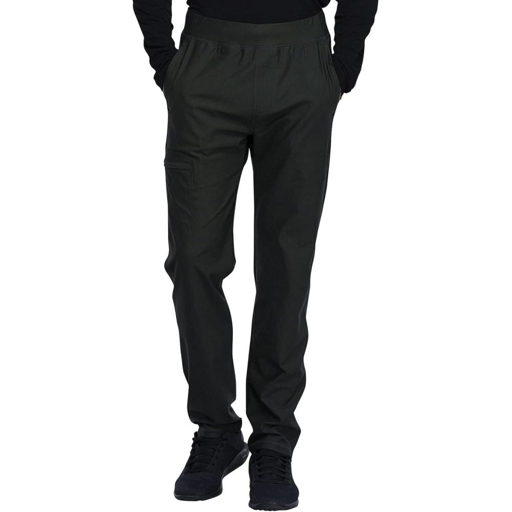 imageCherokee Scrubs Mens Pants Tapered Leg with 5 Pockets Zip Cargo 360 Stretch amp Moisture Wicking CK185Olive Branch