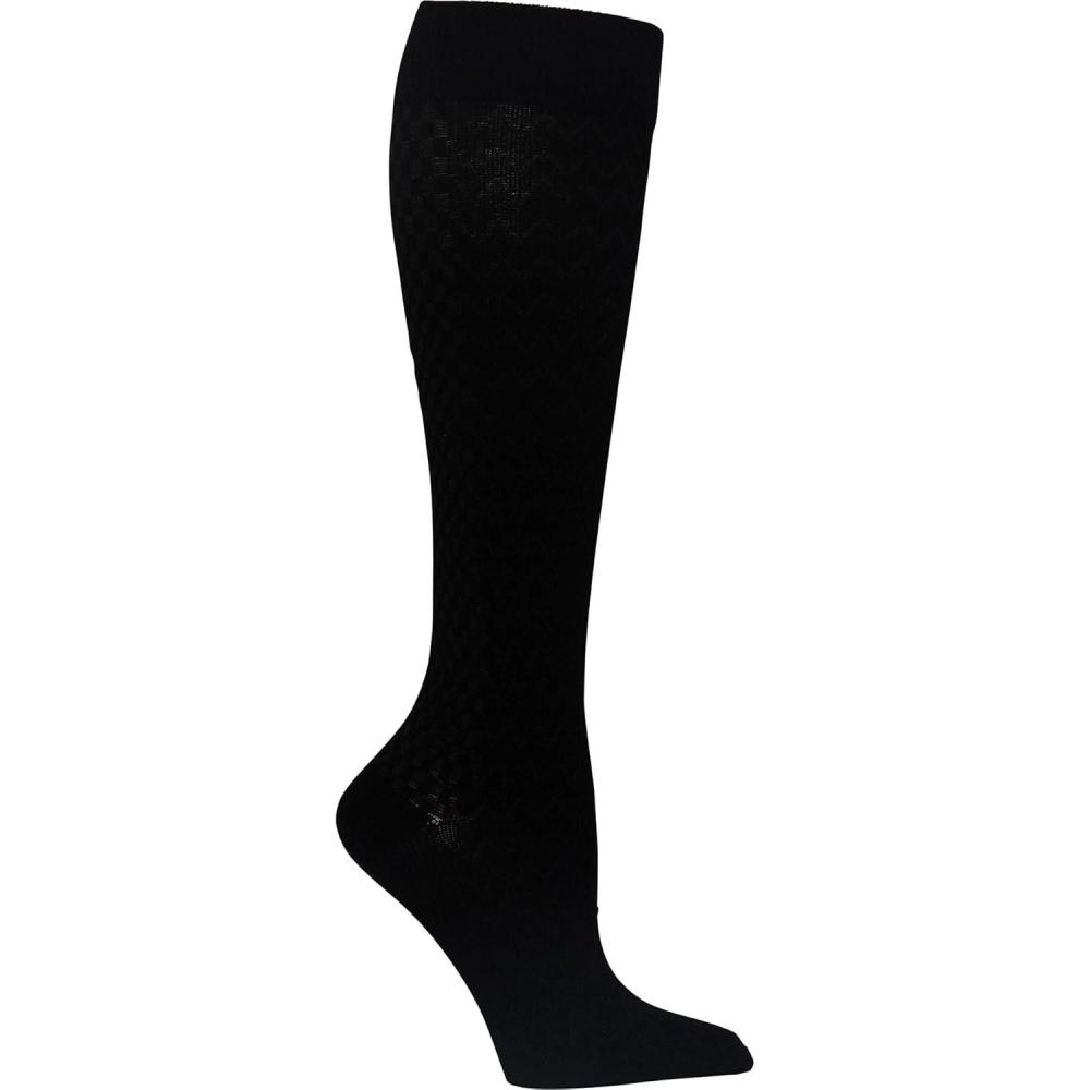 imageCherokee True Support Compression Socks for Men Knee High 4 Pair Pack 1015 mmHg Regular amp Wide Calf MTRUESUPPORTOnyx