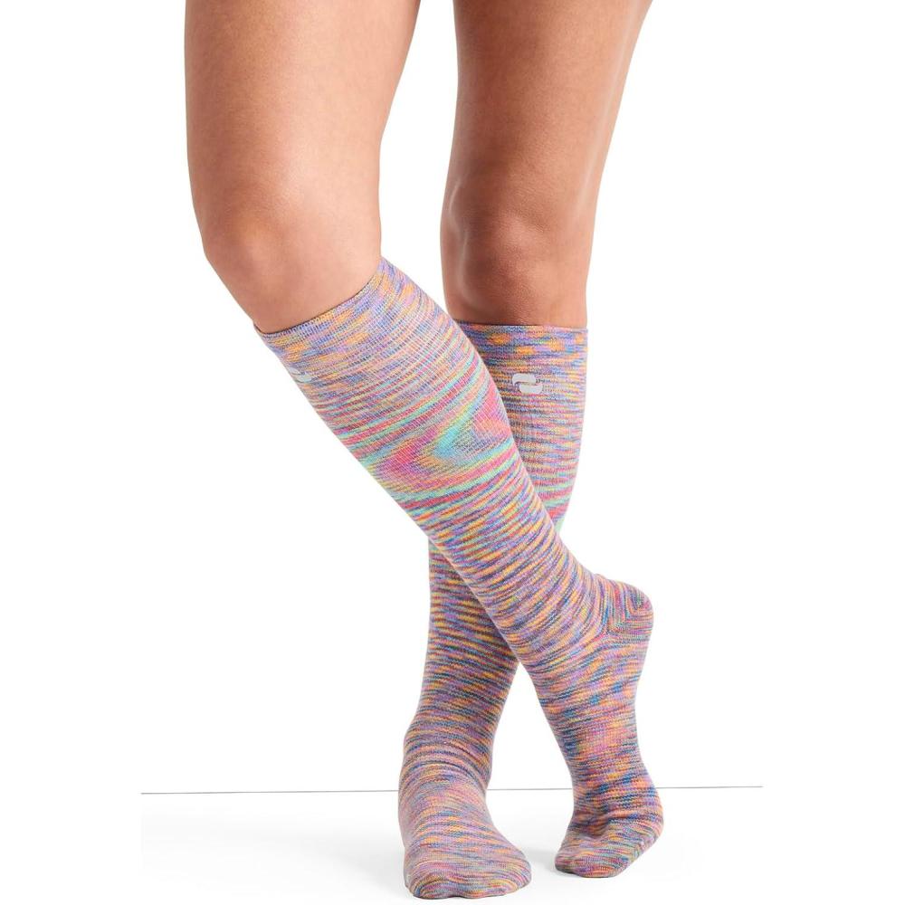 imageCherokee Unisex Knee High Compression Socks 1520 mmHg Arch Support MoistureWicking 1 Pair LXSUPPORTCelestial Space