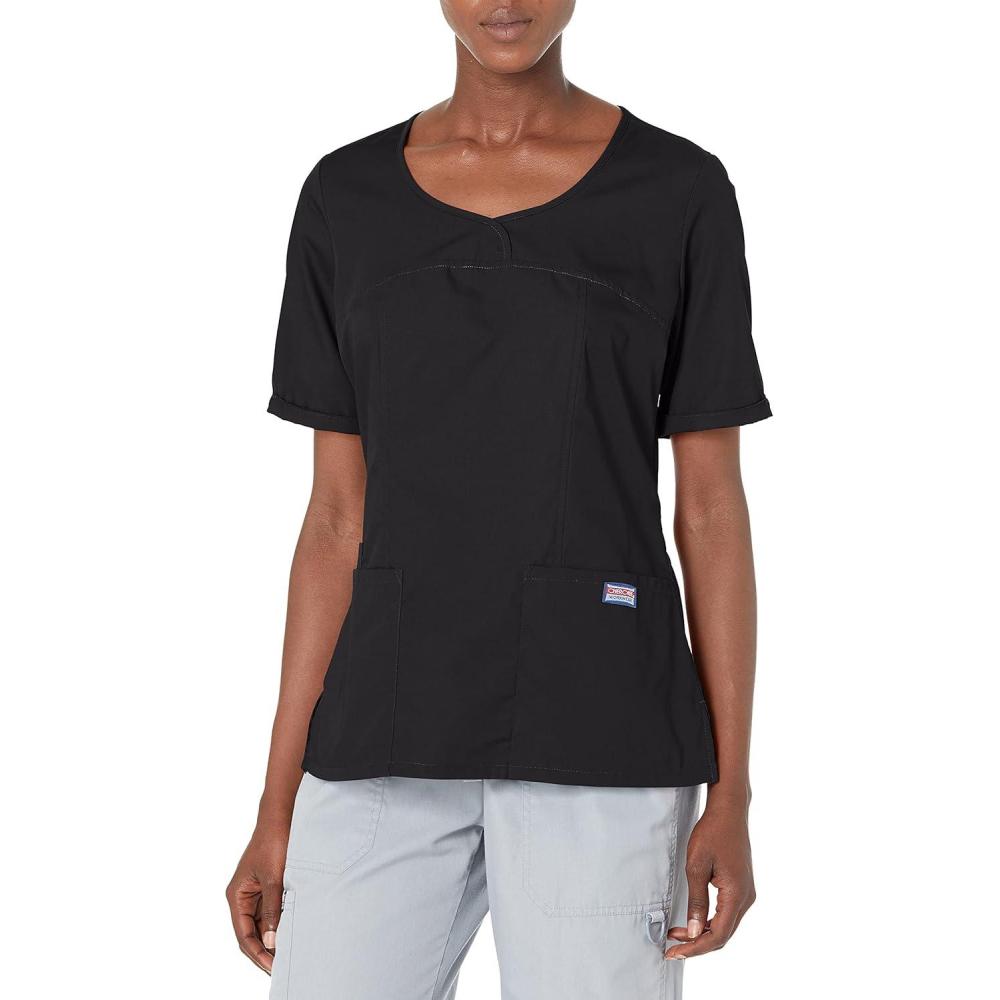 imageCherokee Women Scrubs Top Workwear Originals VNeck 4746Black