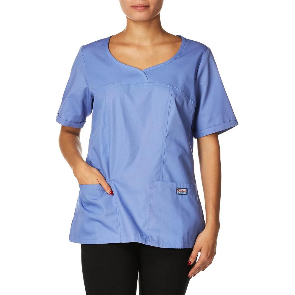 imageCherokee Women Scrubs Top Workwear Originals VNeck 4746Ciel
