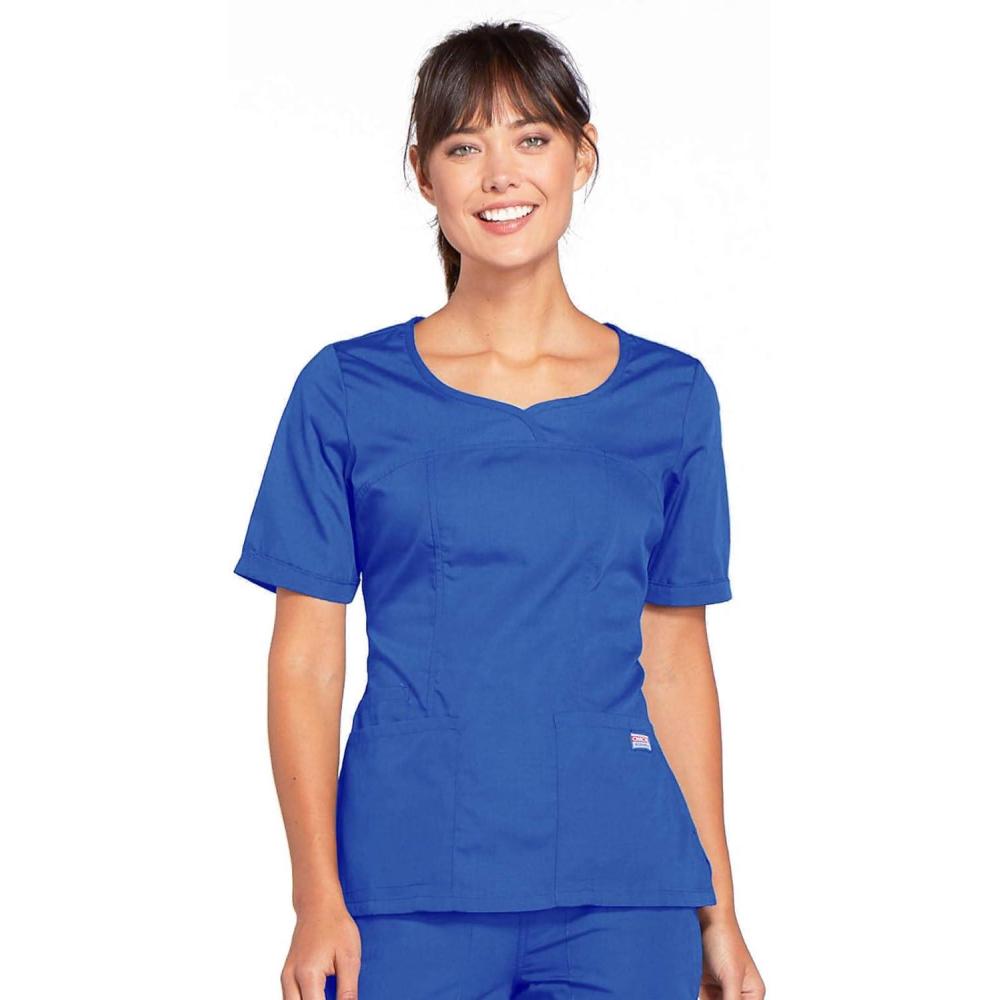 imageCherokee Women Scrubs Top Workwear Originals VNeck 4746Royal