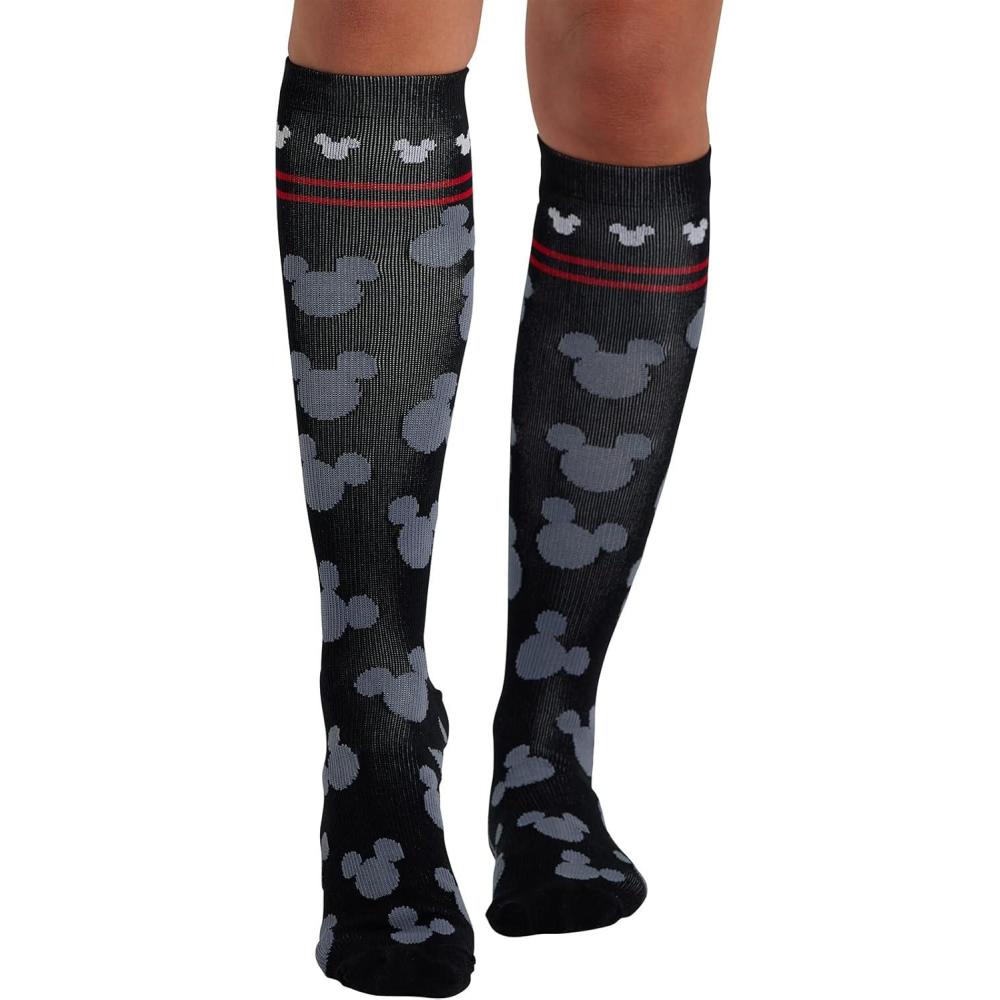 imageCherokee Womens 1015mmHg Compression Socks Fun Print Knee Highs with Light Support Soft Feel PRINTSUPPORTAll Ears