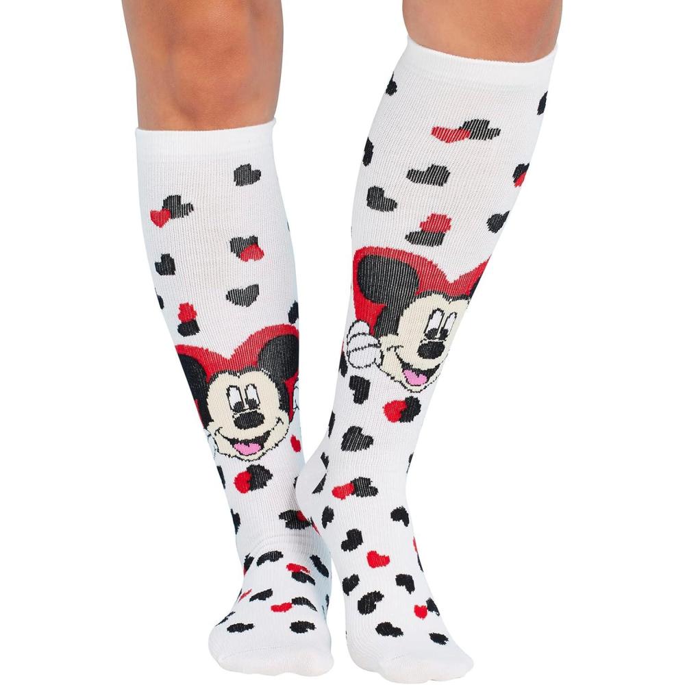 imageCherokee Womens 1015mmHg Compression Socks Fun Print Knee Highs with Light Support Soft Feel PRINTSUPPORTAll My Heart