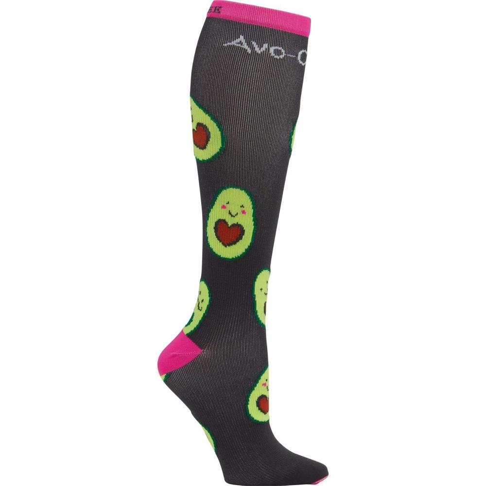 imageCherokee Womens 1015mmHg Compression Socks Fun Print Knee Highs with Light Support Soft Feel PRINTSUPPORTAvo Cuddle