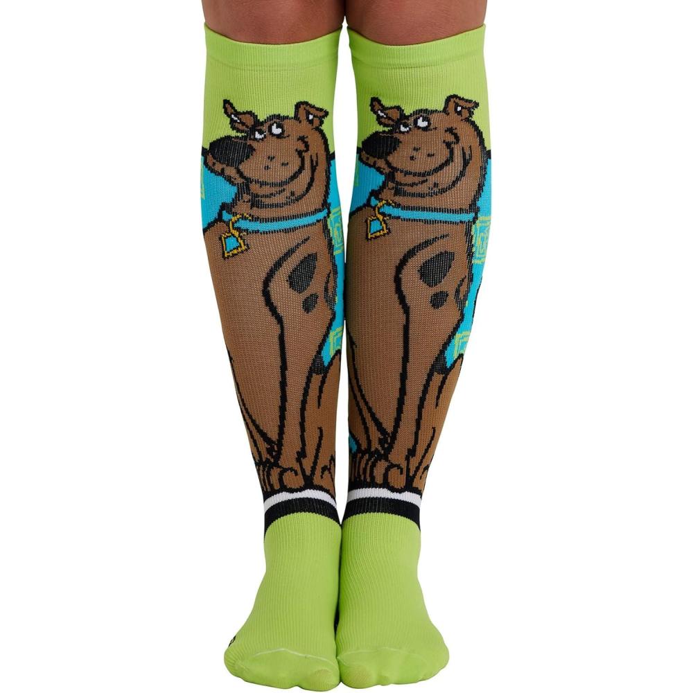 imageCherokee Womens 1015mmHg Compression Socks Fun Print Knee Highs with Light Support Soft Feel PRINTSUPPORTMaking Tracks