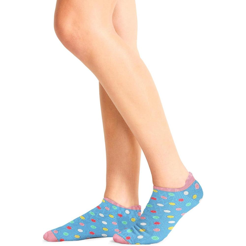 imageCherokee Womens Ankle Socks No Show Design with Arch Support amp Light Compression Soft Cotton Blend SECRETSHOWPopsicle Party