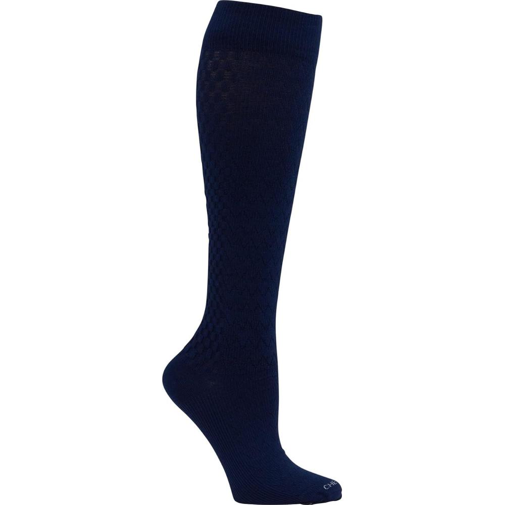 imageCherokee Womens Compression Socks 1015 mmHg Knee High 4Pair Pack Soft Fit Regular amp Wide Calf TRUESUPPORTMidnight