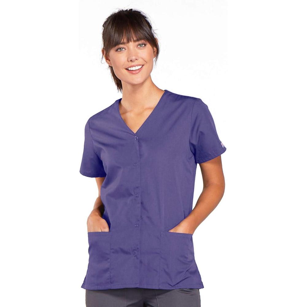 imageScrubs for Women Workwear Originals Snap Front Top 4770Grape