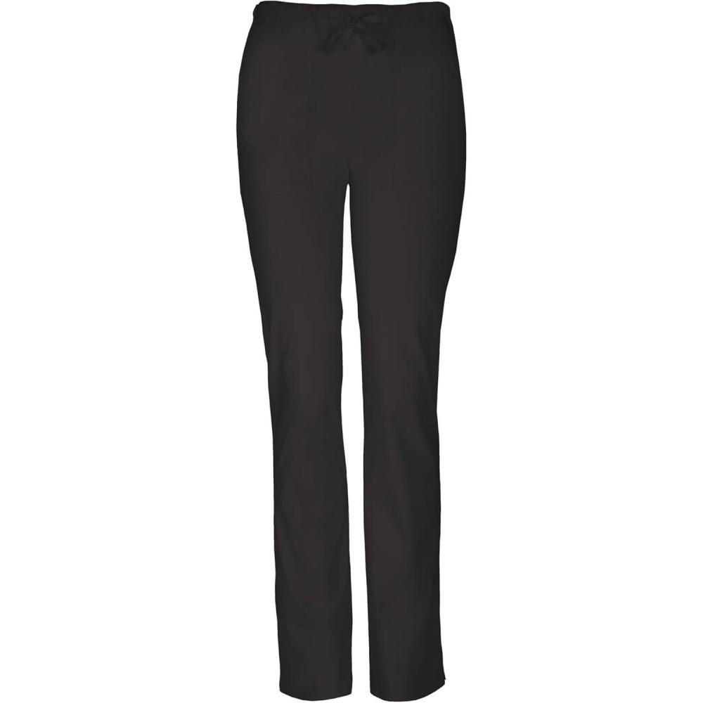 imageWorkwear Core Stretch Women Scrubs Pant Mid Rise Straight Leg Drawstring 4203Black