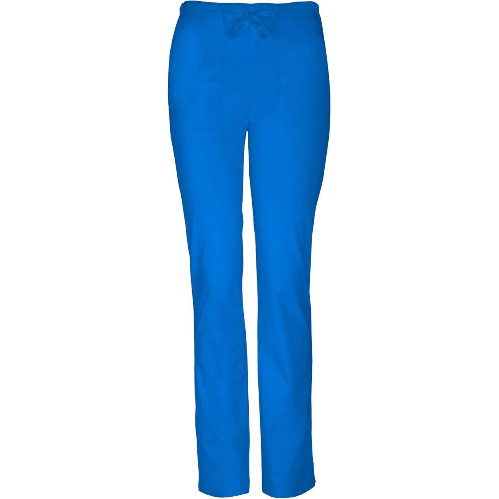 imageWorkwear Core Stretch Women Scrubs Pant Mid Rise Straight Leg Drawstring 4203Royal