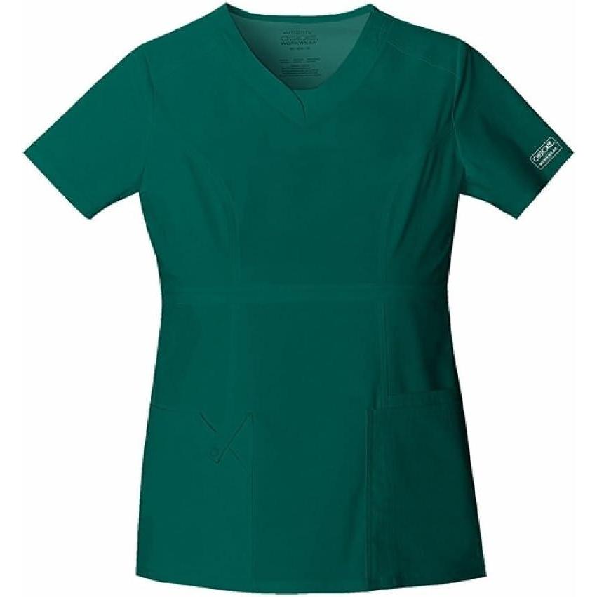 imageWorkwear Core Stretch Women Scrubs Top VNeck 24703Hunter