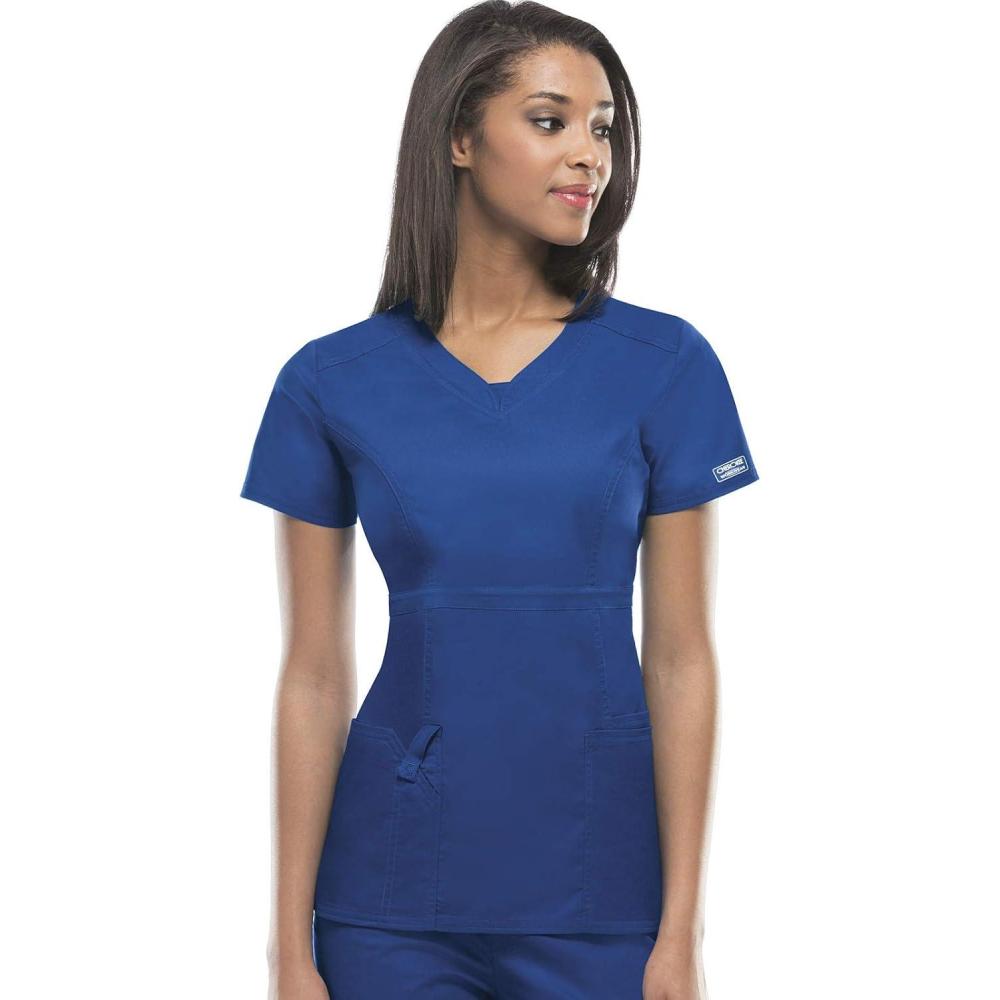 imageWorkwear Core Stretch Women Scrubs Top VNeck 24703Royal