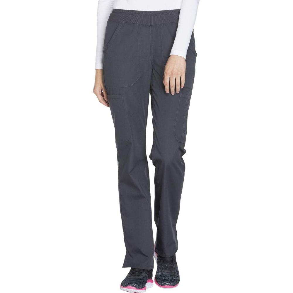 imageWorkwear Originals Women Scrubs Pant Mid Rise Straight Leg Pullon Cargo WW210Pewter