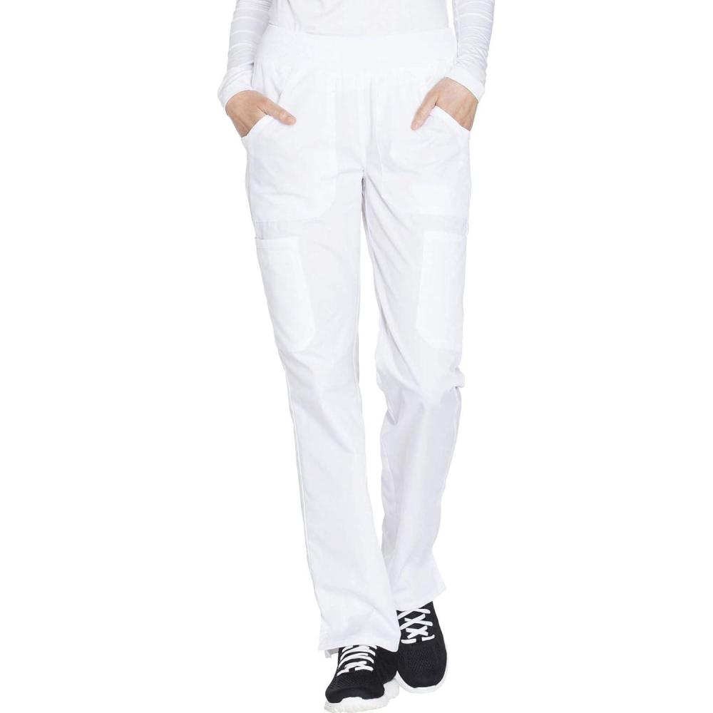 imageWorkwear Originals Women Scrubs Pant Mid Rise Straight Leg Pullon Cargo WW210White