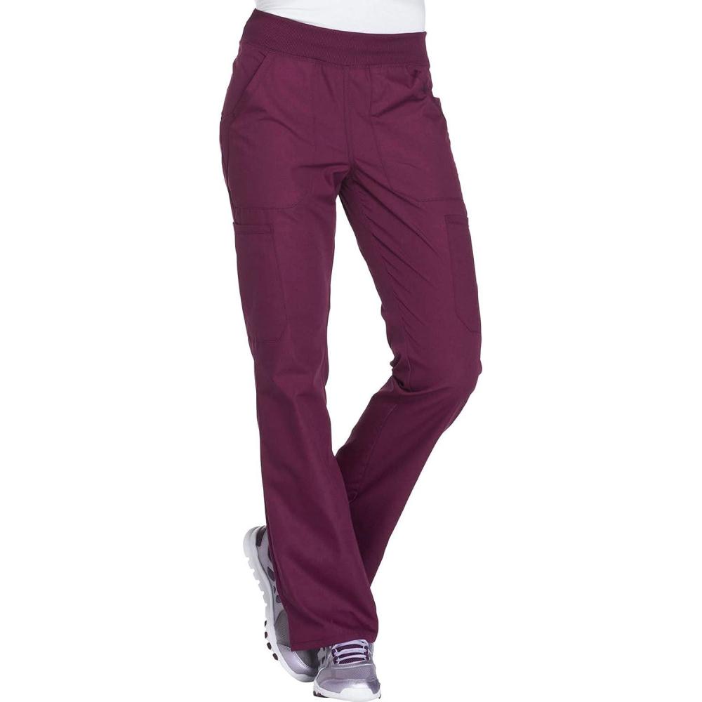 imageWorkwear Originals Women Scrubs Pant Mid Rise Straight Leg Pullon Cargo WW210Wine