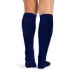 Cherokee Compression Socks for Women & Men – 8-15 mmHg Knee High, Lightweight Sublimation Print, 1 Pair FASHIONSUPPORT(Navy)