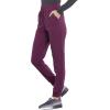 Cherokee Euphoria Women Scrubs Pant Mid Rise Jogger CK260A(Wine)