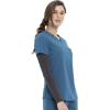 Cherokee Euphoria Women Scrubs Top Tuckable V-Neck CK788A(Caribbean Blue)