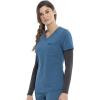 Cherokee Euphoria Women Scrubs Top Tuckable V-Neck CK788A(Caribbean Blue)