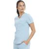 Cherokee Euphoria Women Scrubs Top Tuckable V-Neck CK788A(Ocean Mineral)
