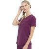 Cherokee Euphoria Women Scrubs Top Tuckable V-Neck CK788A(Wine)