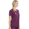 Cherokee Euphoria Women Scrubs Top Tuckable V-Neck CK788A(Wine)