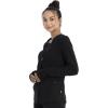 Cherokee Euphoria Women Warm Up Scrubs Jacket Snap Front CK387A(Black)
