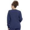 Cherokee Euphoria Women Warm Up Scrubs Jacket Snap Front CK387A(Navy)