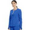 Cherokee Euphoria Women Warm Up Scrubs Jacket Snap Front CK387A(Royal)