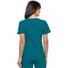 Cherokee Flexibles Women Scrubs Top V-Neck Knit Panel 2968(Caribbean)