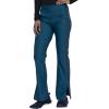 Cherokee Form Women Scrubs Pant Mid Rise Moderate Flare Leg Pull-on CK091(Blue)