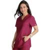Cherokee Form Women Scrubs Top V Neck CK843(Wine)