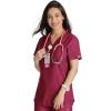 Cherokee Form Women Scrubs Top V Neck CK843(Wine)