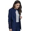 Cherokee Form Women Warm Up Scrubs Jacket Zip Front CK390(Navy)