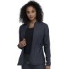 Cherokee Form Women Warm Up Scrubs Jacket Zip Front CK390(Pewter)