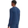 Cherokee Infinity Mens Long Sleeve Underscrub Top, Round Neck, Watch Slot Cuffs, Moisture Wicking 360 Stretch Fabric – IN608(Navy)