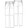 Cherokee Infinity Men’s Mid Rise Straight Leg Convertible Zip Off Shorts Design/Pant with 3 Pockets IN202A(Navy)