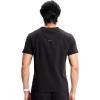 Cherokee Infinity Mens Partial Zip V-Neck Scrub Top, Rib-Knit Panels, 2 Zip Pockets, 1 Welt Pocket PROTX2 Fabric- IN702A(Black)